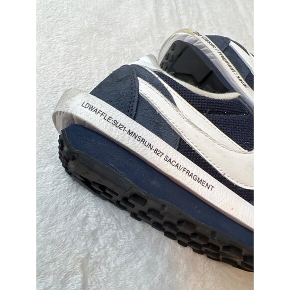 Nike Sacai Fragment LDWaffle ‘Blue Void’ Pre-owned Sneakers Size 9.5 main image 4